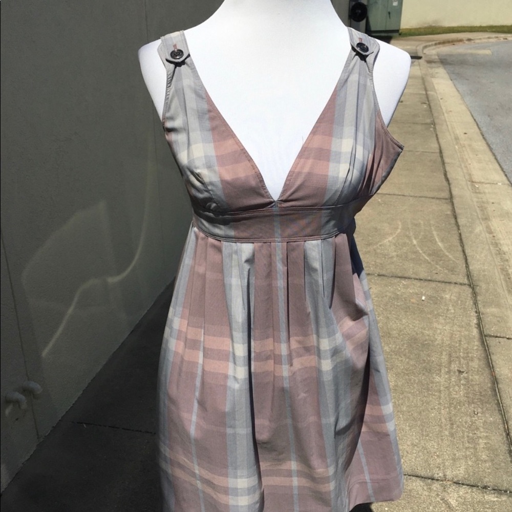 Burberry side zip dress
